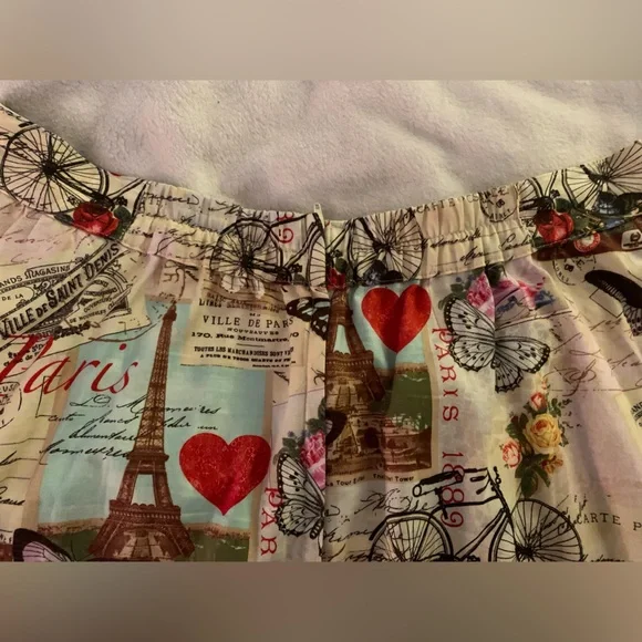 ModCloth Retrolicious Paris Print Skirt Size XL - Picture 4 of 9